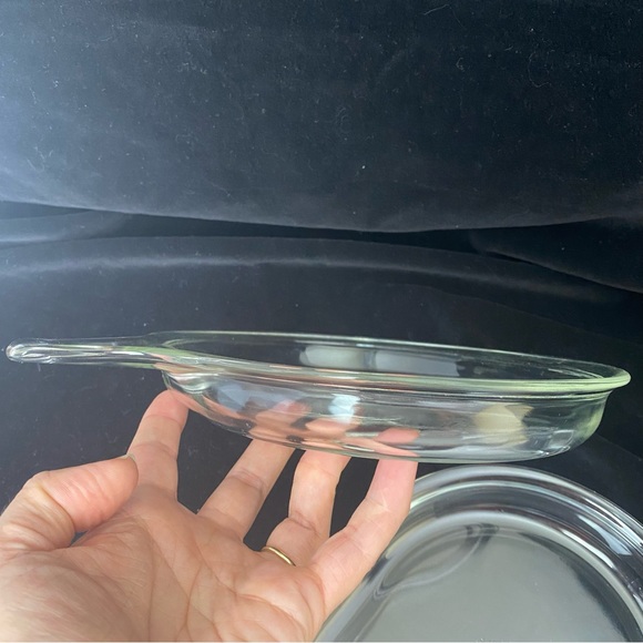 Vintage EUC Set of 2 Pyrex Corning 600-B Grab It Single Serve Microwave Plates - Picture 9 of 13